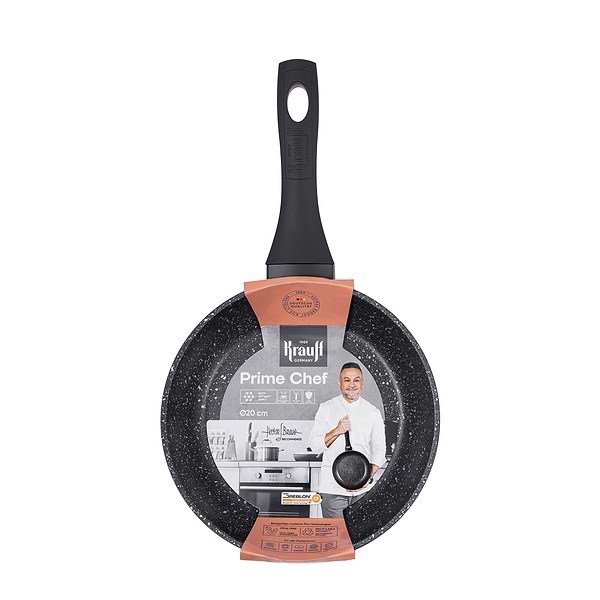 Фото - Сковорода універсальна Krauff Prime Chef 20 см (25-45-207)