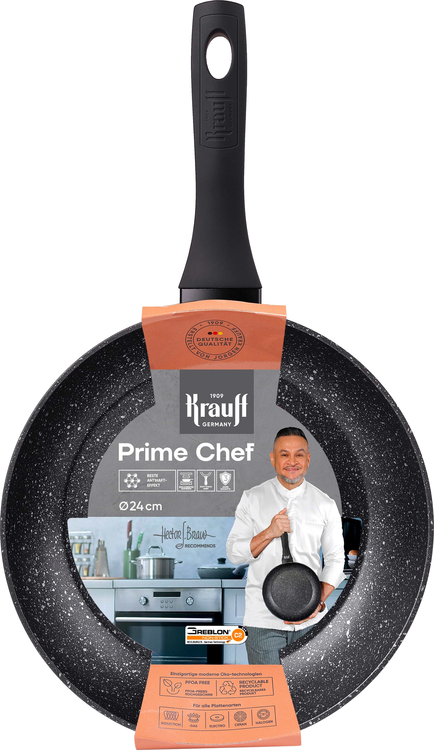 Уценка - Сковорода универсальная Krauff Prime Chef 24 см (25-45-208)