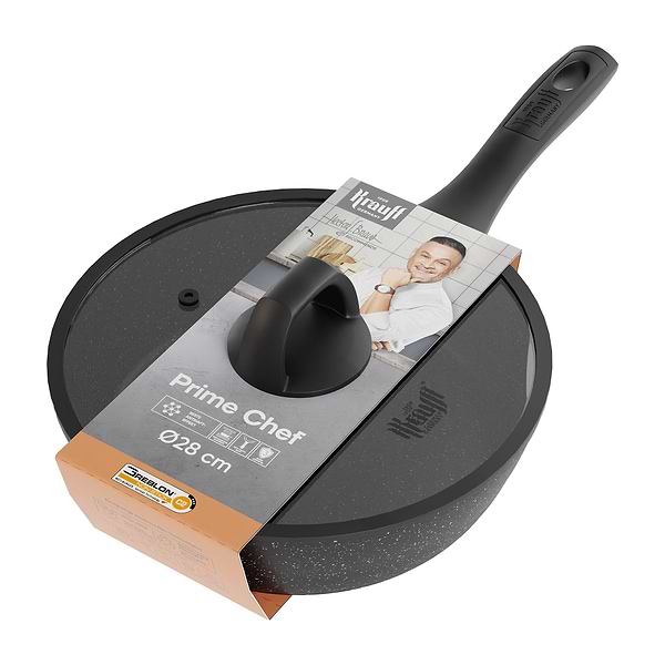 Фото - Сковорода універсальна Krauff Prime Chef 28 см (25-45-225)