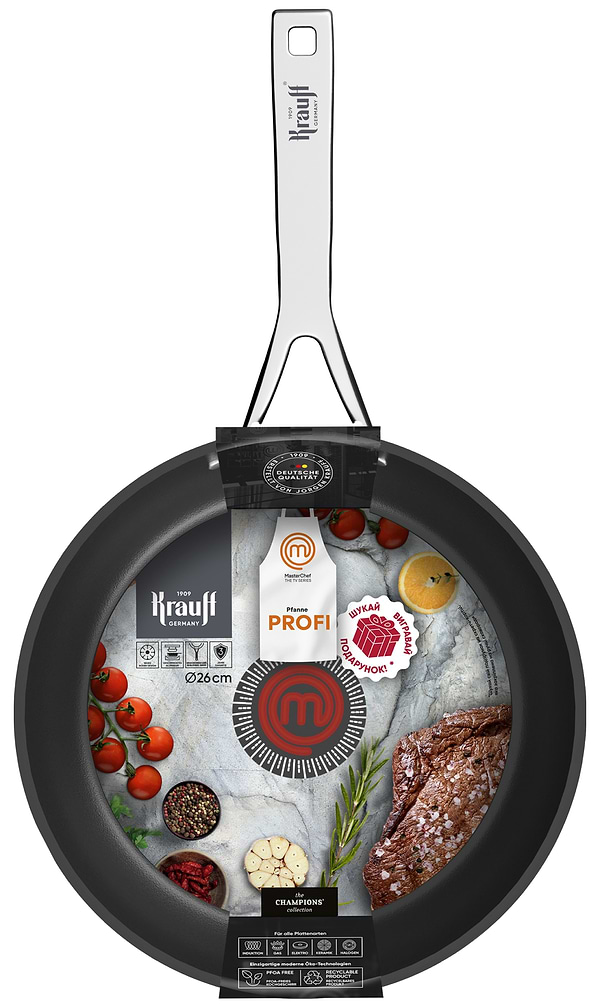 Фото - Сковорода універсальна Krauff MasterChef 26 см (25-45-216)