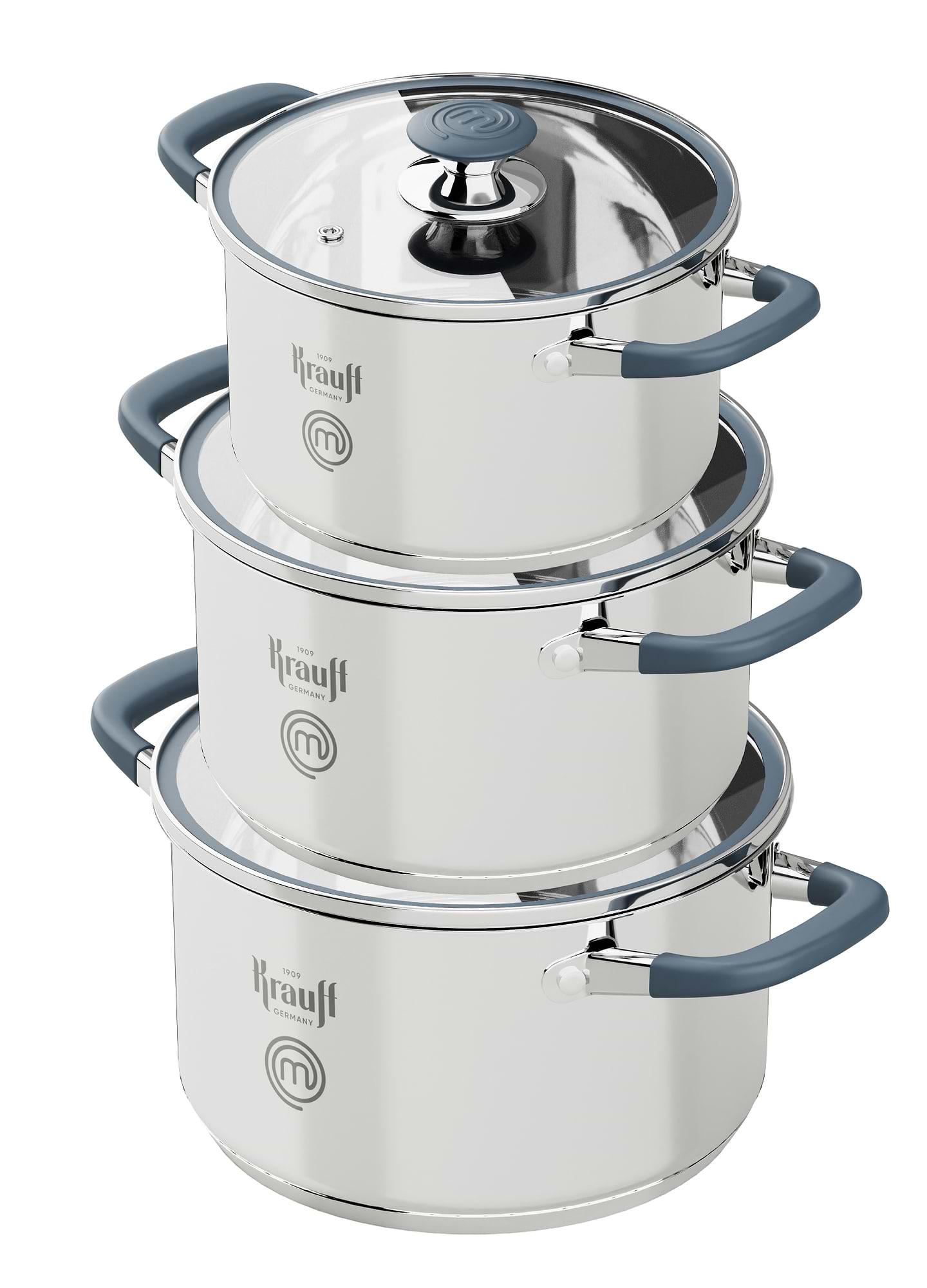 Набір каструль Krauff PROFI 6 пр. (26-238-089) - Фото 1