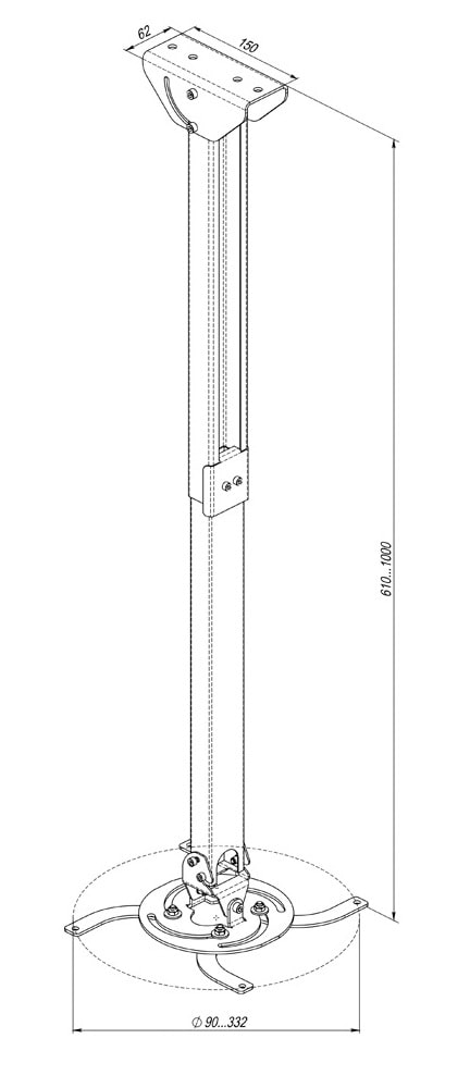 Фото - Крепление для проектора KSL CMPR-4-100