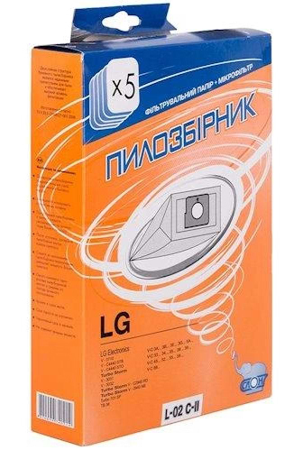 Мішок для пилососа одноразовий Слон L-02 C-II - Фото 1