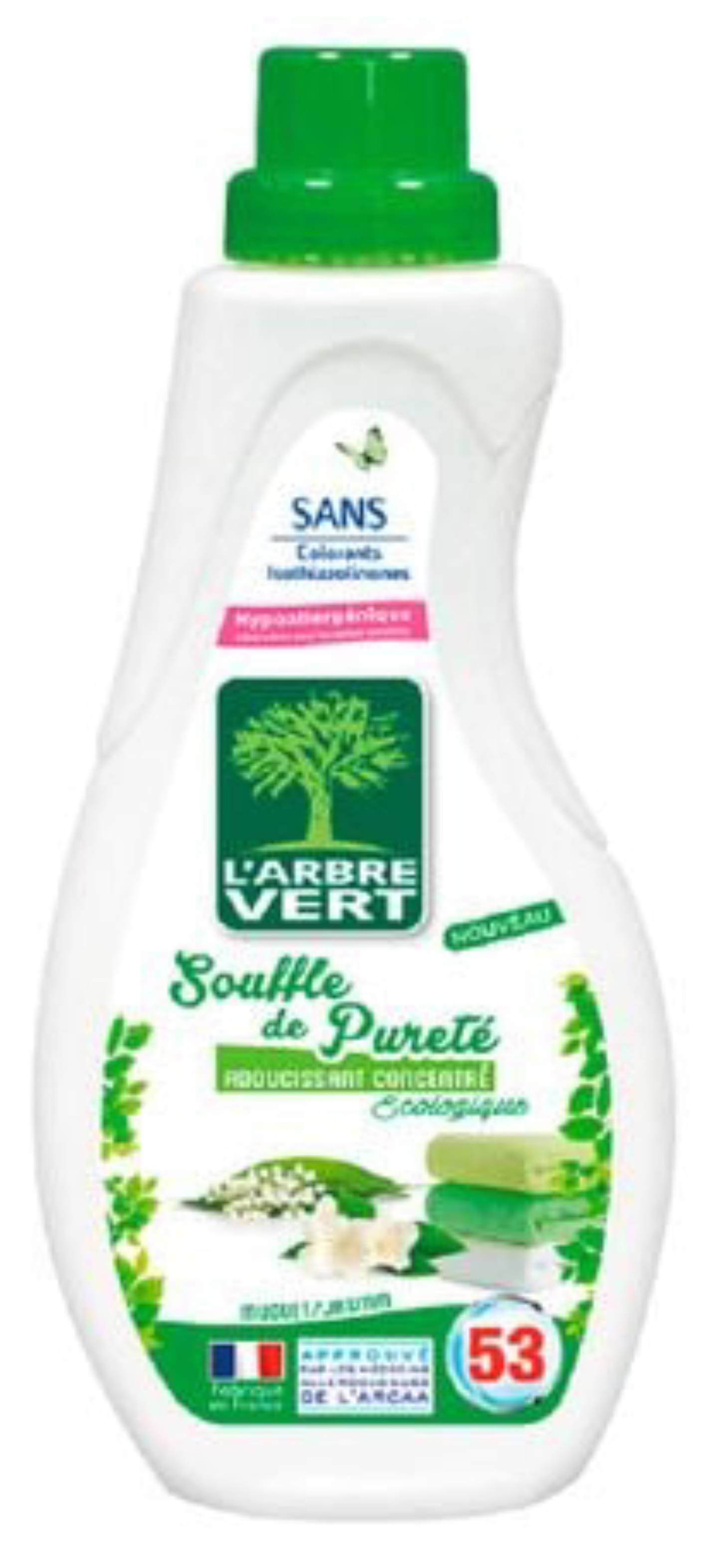 Ополаскиватель для белья L'Arbre Vert смягчитель Дыхание Чистоты 800мл (3450601028656)