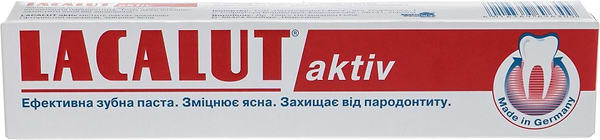 Фото - Зубна паста Lacalut aktiv 75 мл (4016369696309)