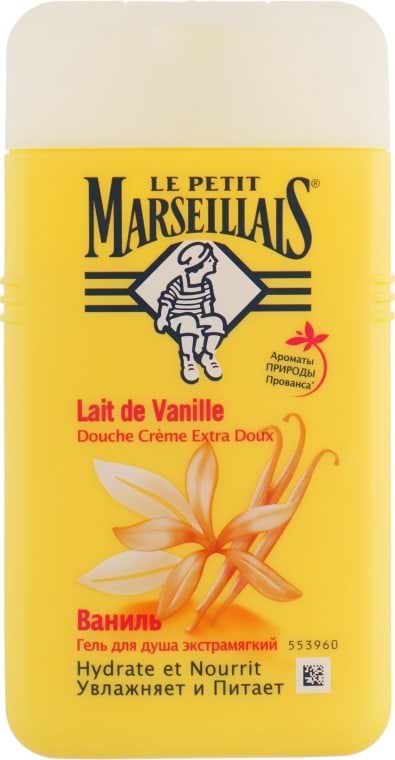 Гель для душа Le Petit Marseillais Ваниль 250 мл (3251241048475) - Фото 1