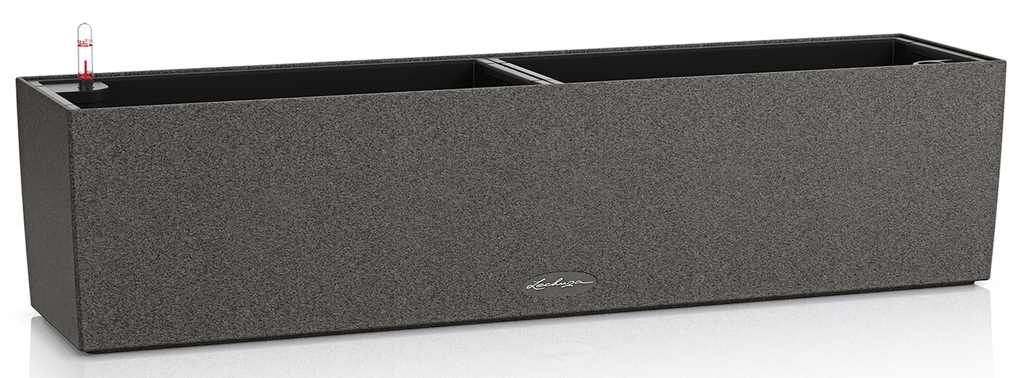 Вазон Lechuza BALCONERA Stone 80 графитово-черный 15662