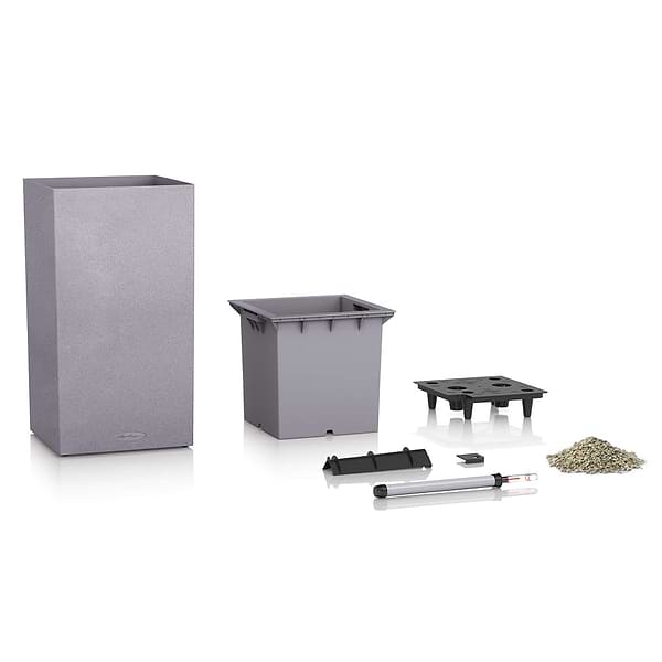 Фото - Вазон Lechuza CANTO Stone 30 high кварцовий білий 13607