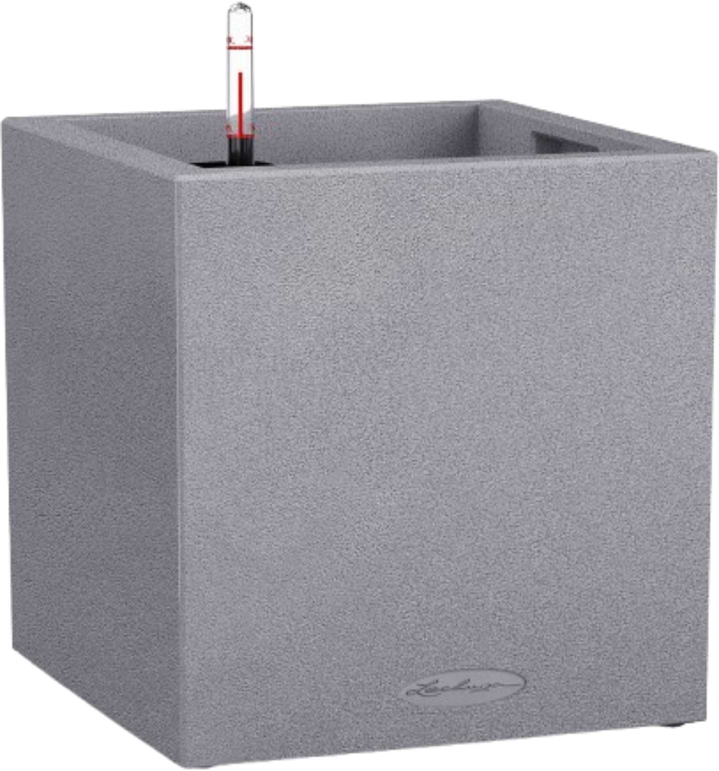 Вазон Lechuza Canto Stone Low 40 серый камень 13720