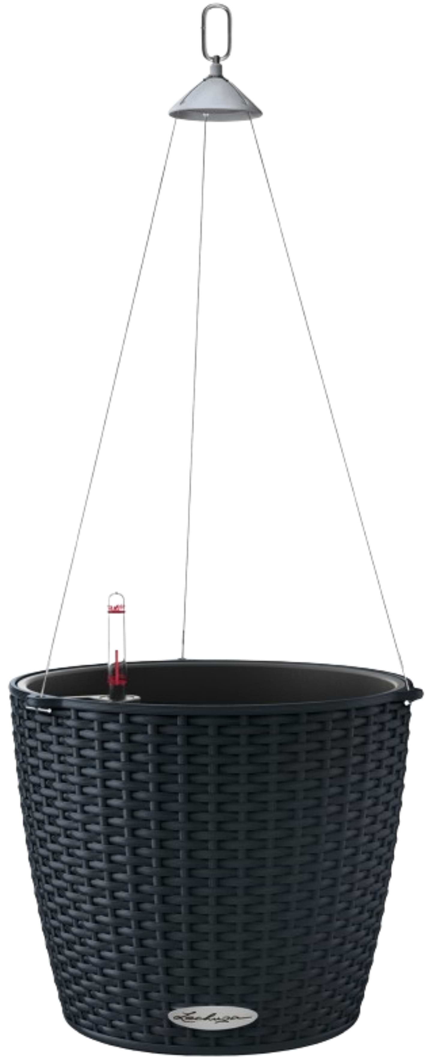 Вазон Lechuza Cottage Nido 28 графітовий чорний 15203