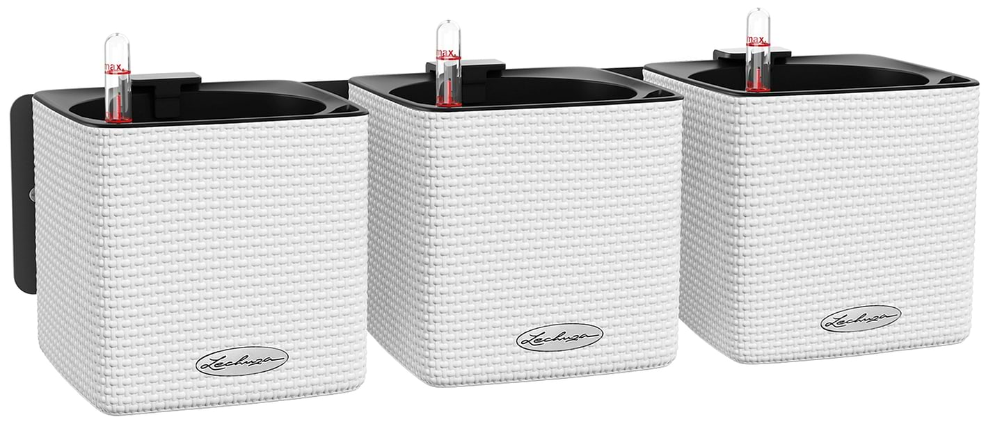 Набір кашпо Lechuza Green Wall Home Kit Color, 48х6х14 см, білий 13398