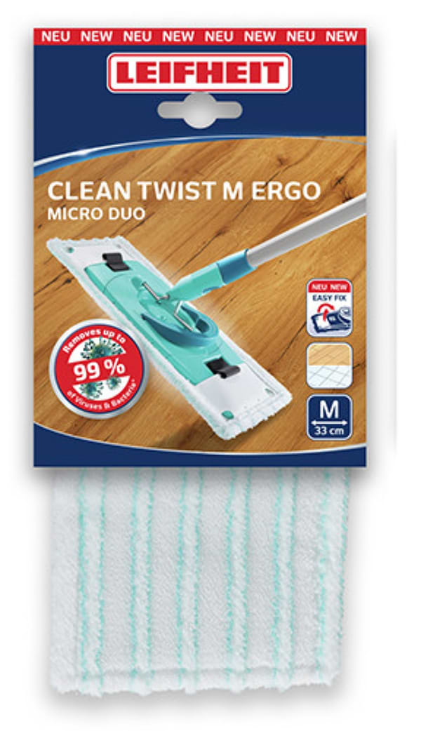 Фото - Змінна насадка на швабру Leifheit Clean Twist M Ergo micro duo (52123)