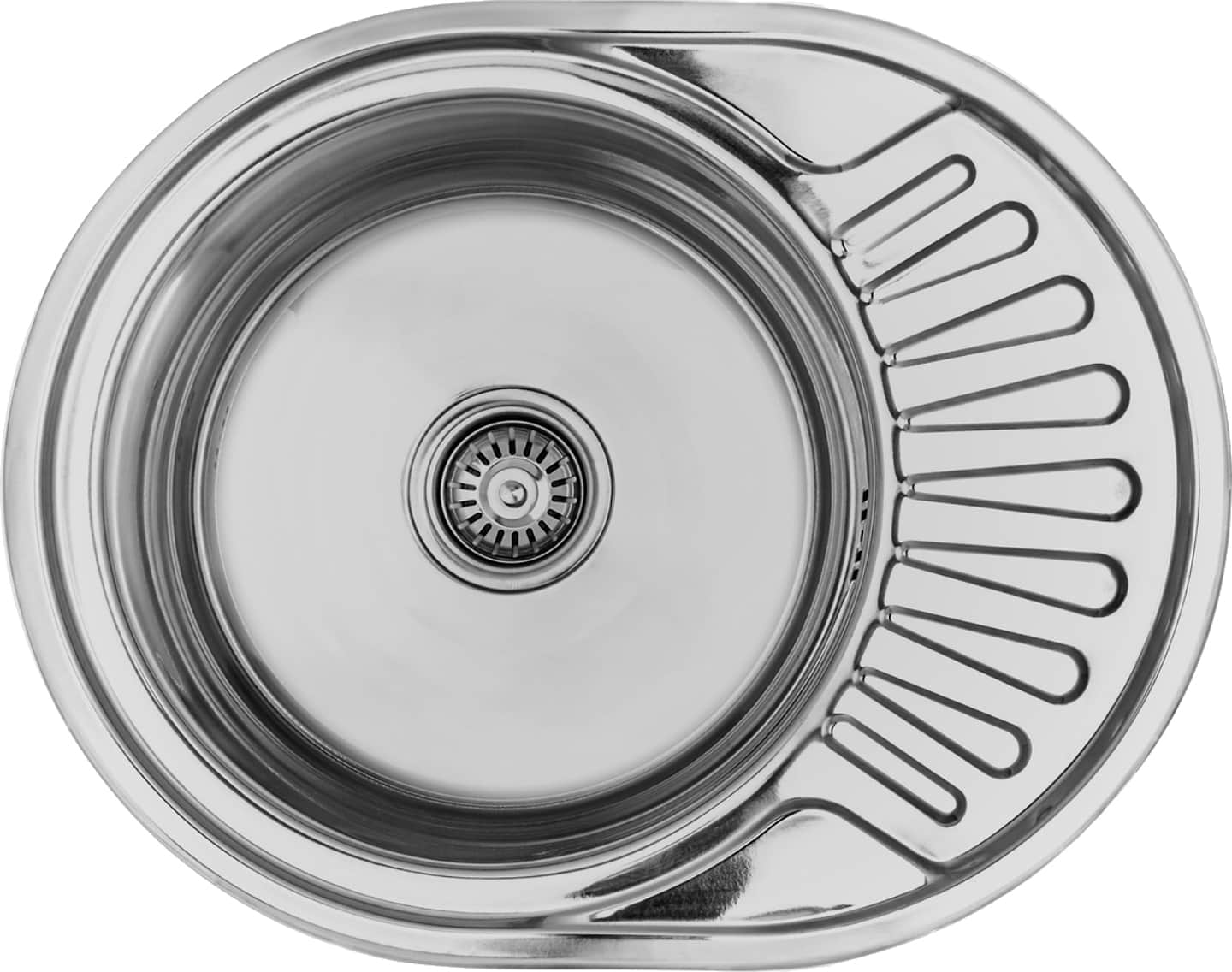 Мойка кухонная Lemax нерж. сталь хром + сифон (LE-5002 CH)