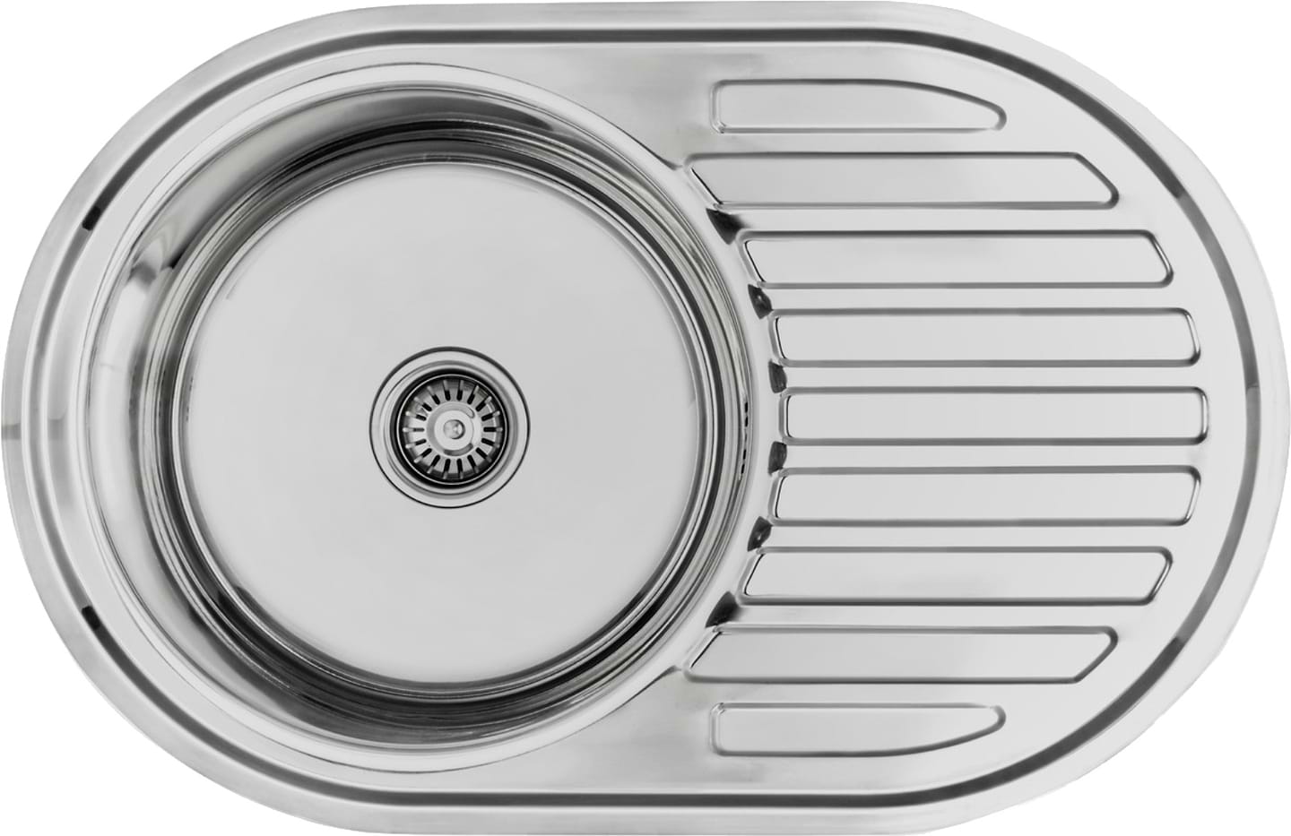 Мойка кухонная Lemax нерж. сталь хром + сифон (LE-5003 CH)