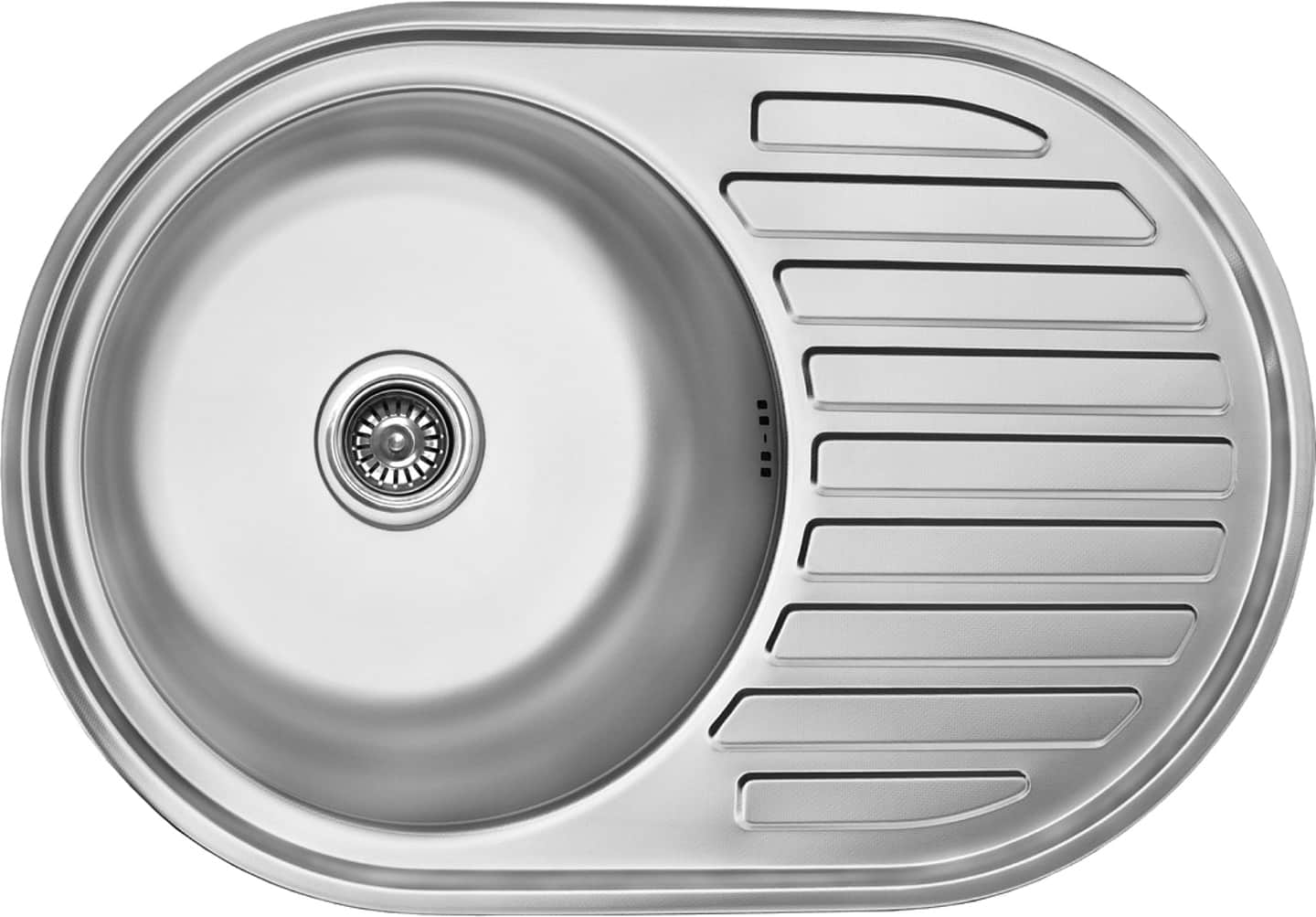 Мойка кухонная Lemax нерж. сталь декор + сифон (LE-5003 DE)