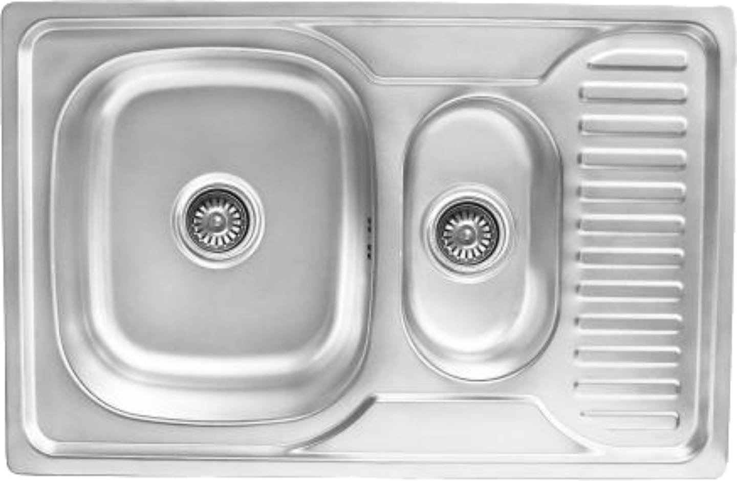 Мийка кухонна Lemax нерж.сталь декор + сифон (LE-5015 DE) - Фото 1