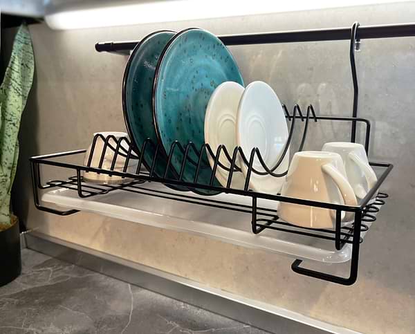 Фото - Сушка для посуду Lemax матовий чорний (MX-074 BL)