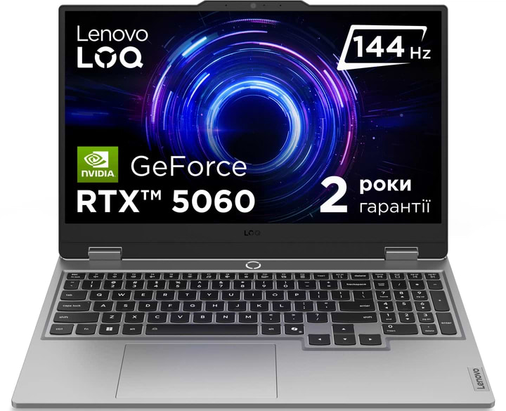 Ноутбук игровой Lenovo LOQ 15IRX10 (83JE0070RA) Luna Grey - Фото 1