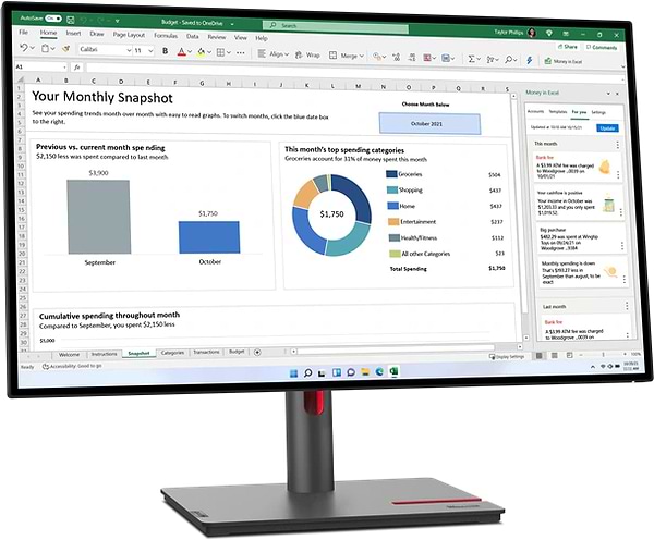 Фото - Монітор Lenovo ThinkVision P27q-30 (63A2GAT1UA)