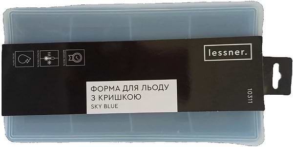 Фото - Форма для льоду Lessner Sky Blue 21,5х11,8х5 см (10311)
