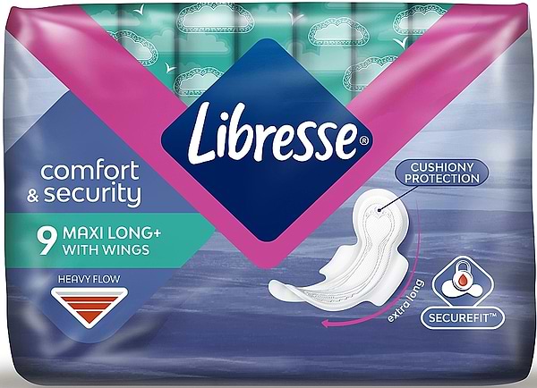 Фото - Прокладки гигиенические Libresse Maxi Long 9 шт. (7322540591927)
