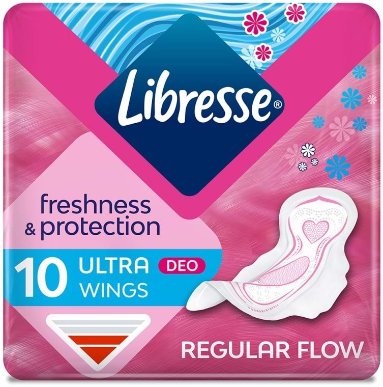 Прокладки гігієнічні Libresse Ultra Normal Soft Deo 10 шт. 4 капли (7322540337938) - Фото 1