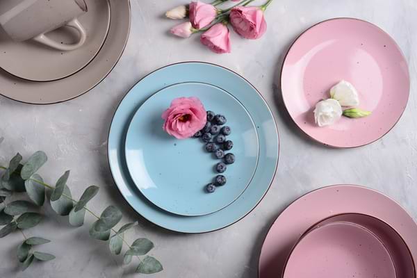 Фото - Тарелка десертная Limited Edition Terra 20 см Powdery Pink (YF6007-2)