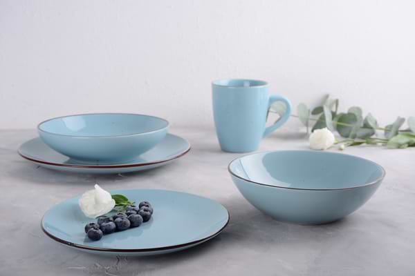 Фото - Тарілка обідня Limited Edition Terra 26.7 см Blue (YF6002-1)