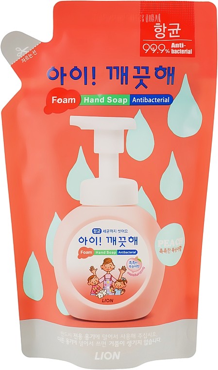 Жидкое мыло для рук Lion Ai Kekute с ароматом персика запаска 200 мл (8806325613381)