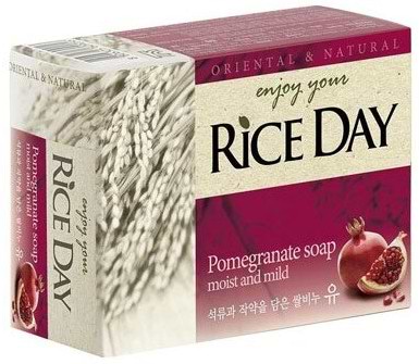 Фото - Твердое мыло Lion Rice Day с экстрактом граната и пиона 100 г (8806325609049)