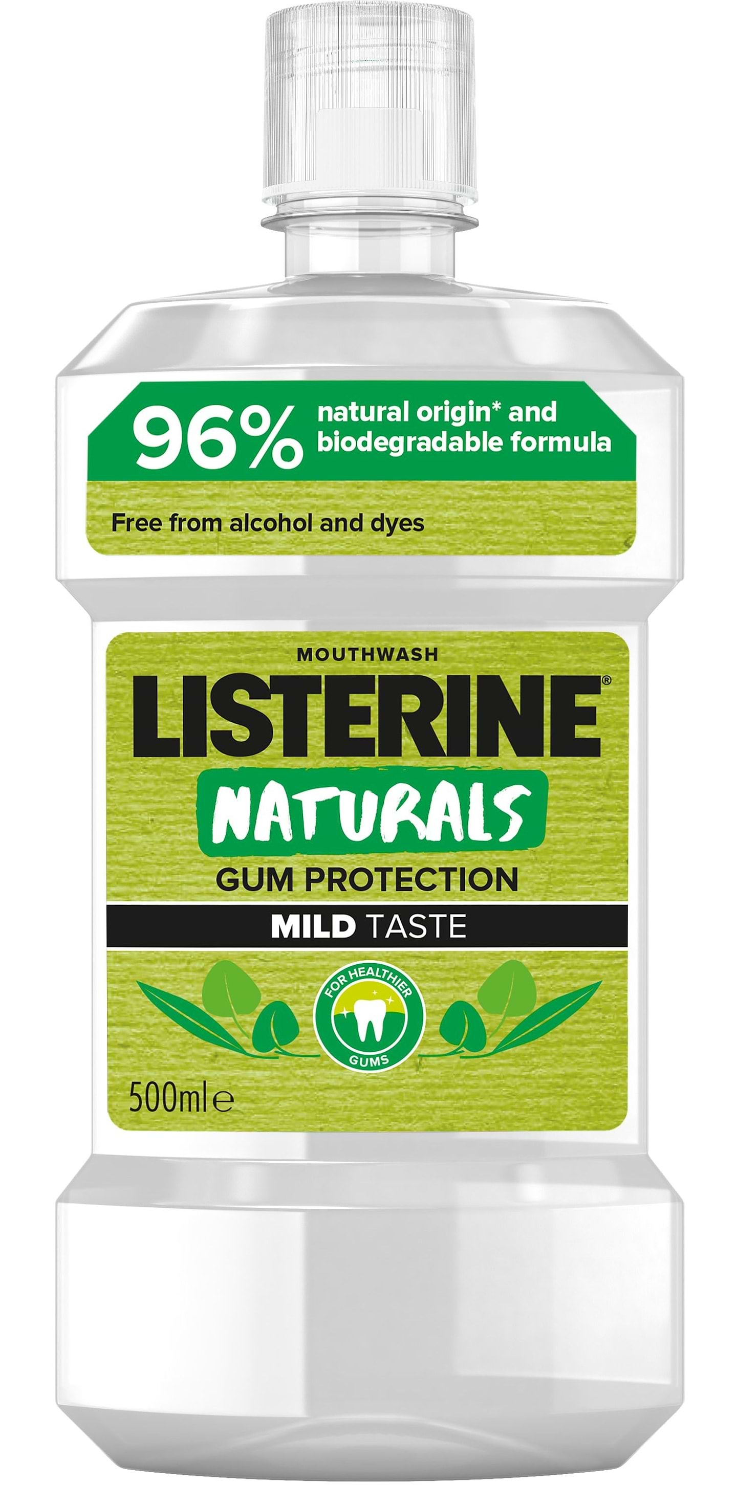 Ополіскувач для порожнини рота Listerine Naturals 500 мл (3574661657462)