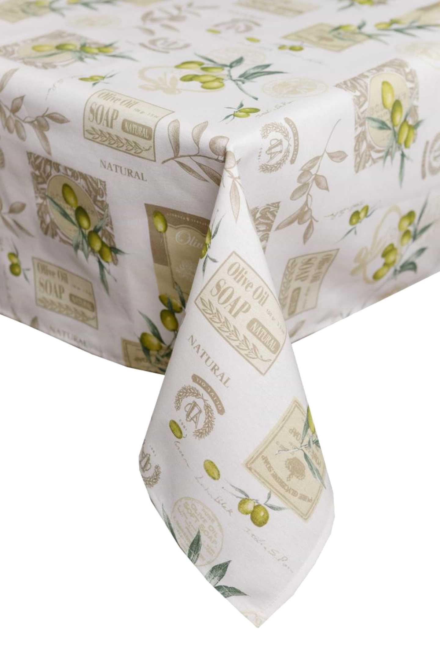Скатерть прямоугольная Прованс Living Оливка 120х136 см (012120) - Фото 1