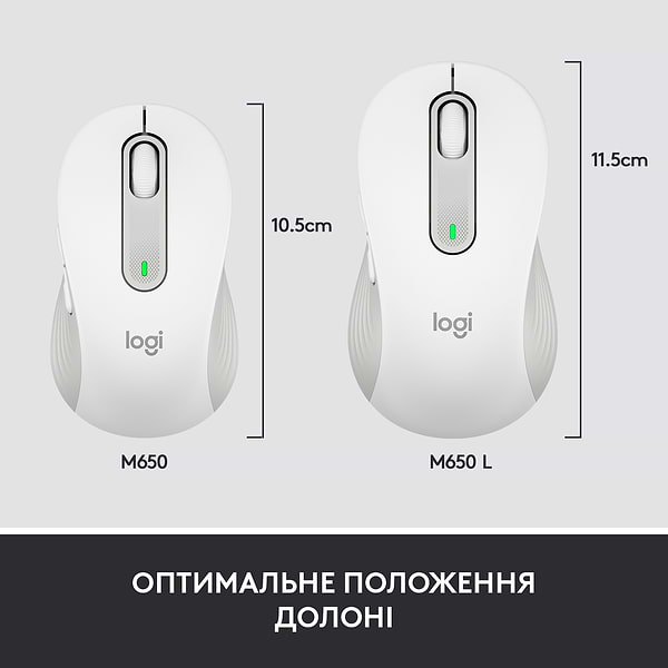 Фото - Мышь беспроводная Logitech Signature M650 for Business Large Off-White (910-006349)
