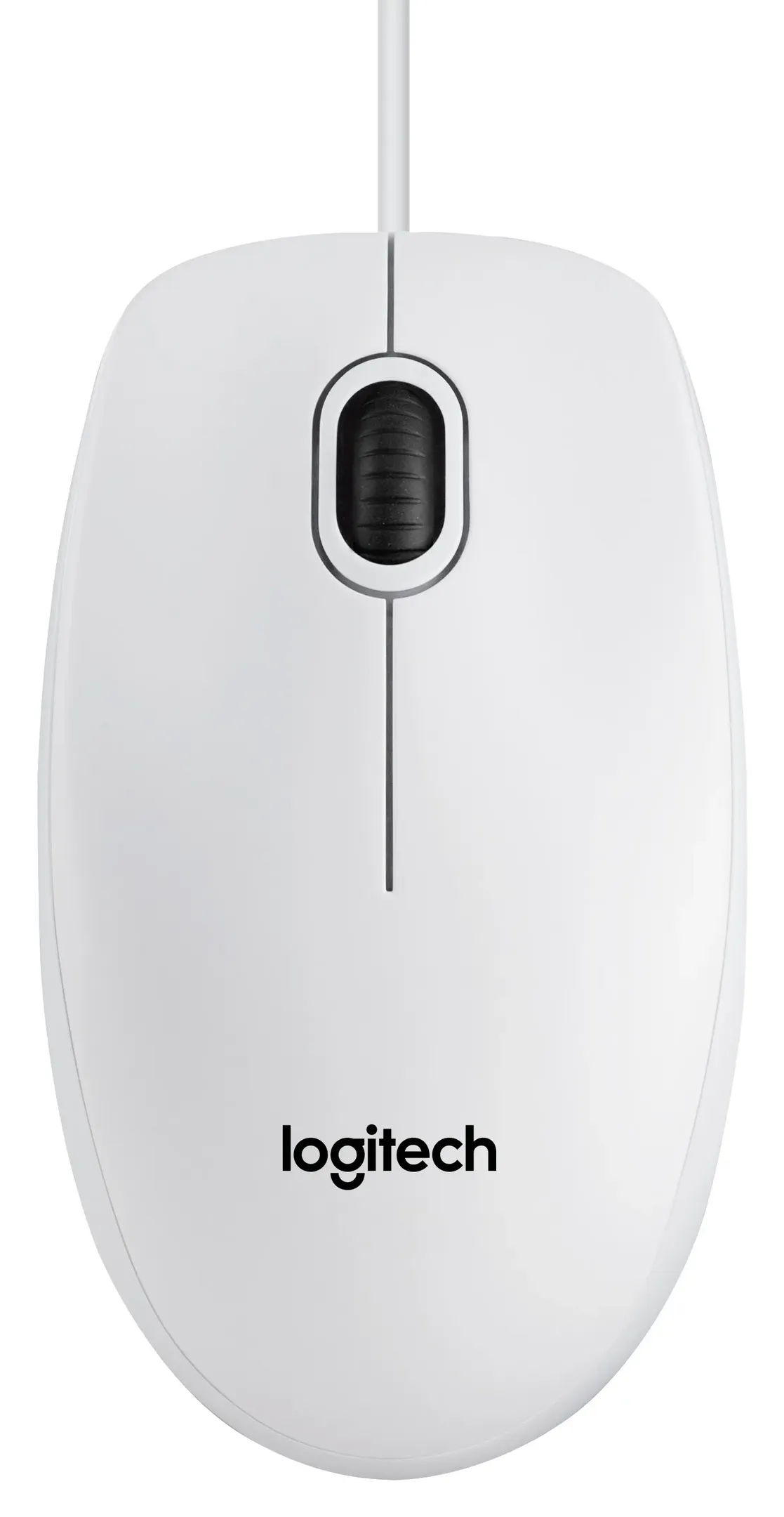 Мышь компьютерная Logitech B100 White (910-003360) - Фото 1