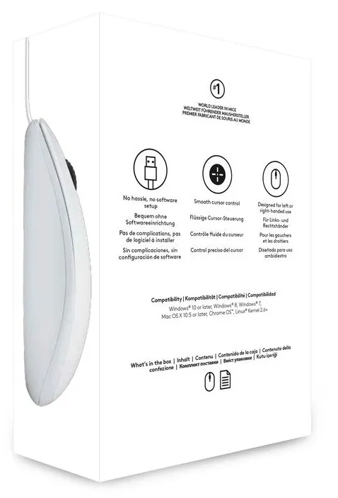 Фото - Мышь компьютерная Logitech B100 White (910-003360)