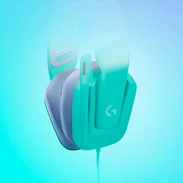 Фото - Гарнітура дротова ігрова Logitech G335 Wired Gaming Headset Mint (981-001024)