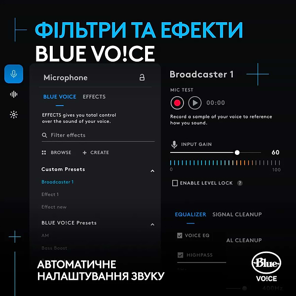 Фото - Мікрофон до комп'ютера Logitech G Yeti GX Dynamic RGB Gaming Mic with Lightsync Black (988-000569)