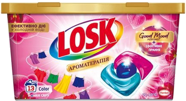 Фото - Капсули для прання Losk тріо-капсули АТ Ефірні масла та аромат Малазійська квітка 13 шт Фото - Капсули для прання Losk тріо-капсули АТ Ефірні масла та аромат Малазійська квітка 13 шт