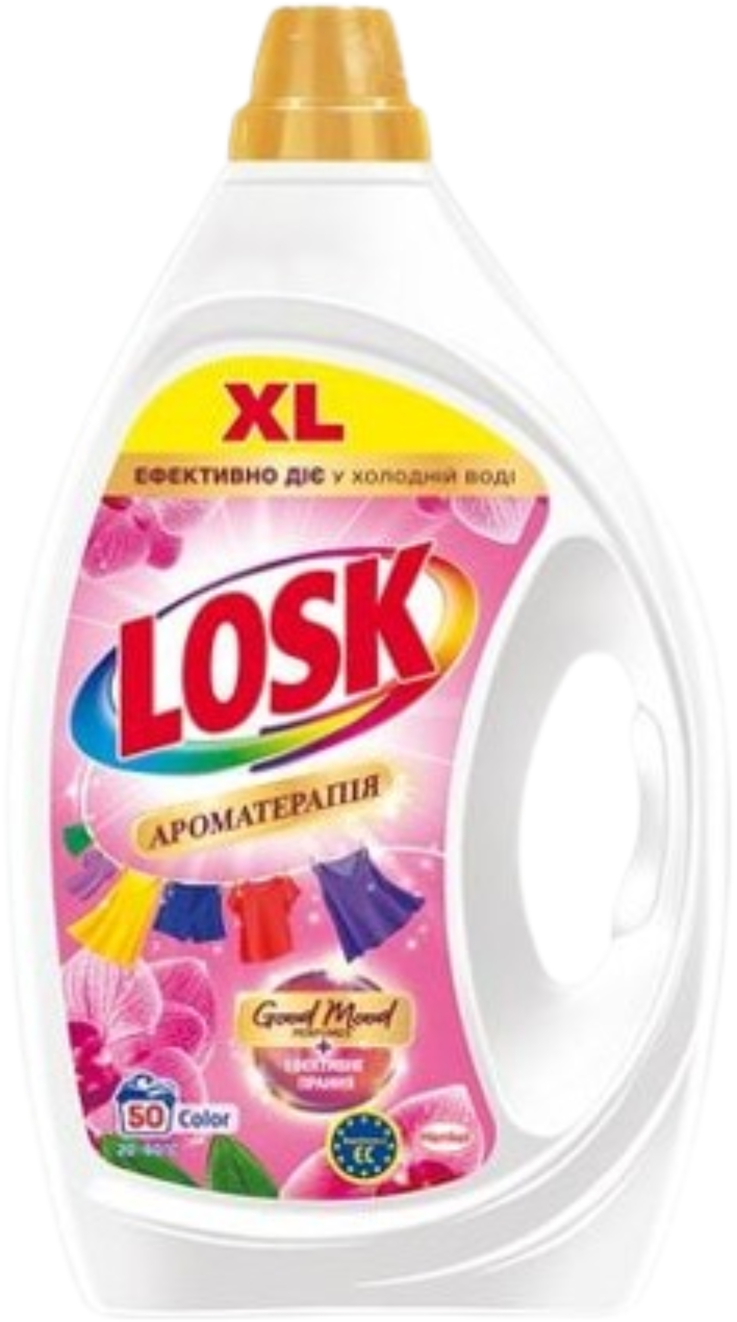 Гель для прання Losk Ефірні масла та аромат Малазійської квітки 2.25л, 50 цикла - Фото 1