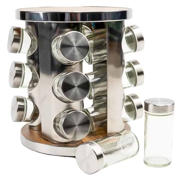 Фото - Набор емкостей для специй и приправ Love You Home на подставке, крутящейся 12 ед. (61031)
