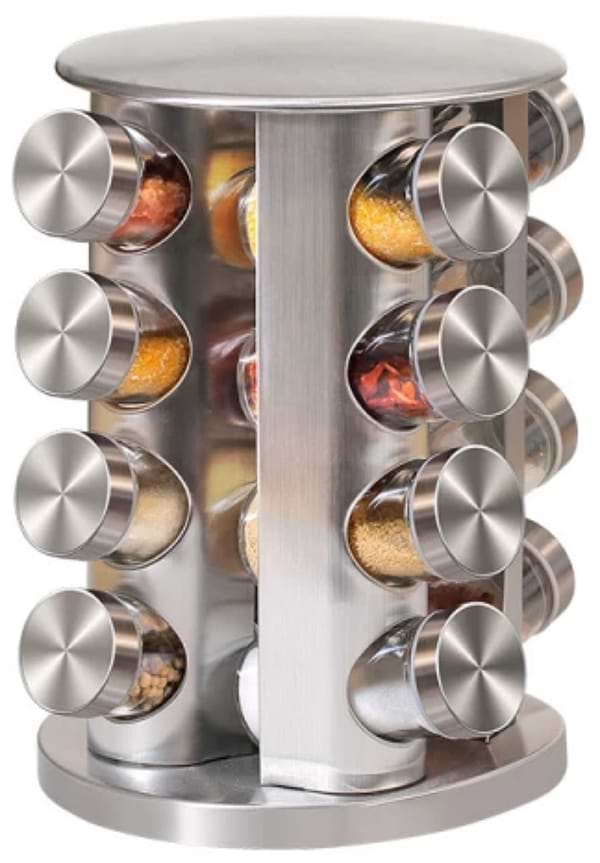 Фото - Набор емкостей для специй и приправ Love You Home на подставке, крутящейся 16 ед. (61030)
