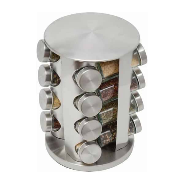 Фото - Набор емкостей для специй и приправ Love You Home на подставке, крутящейся 16 ед. (61030)