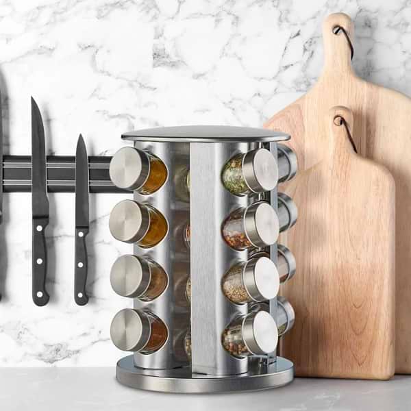 Фото - Набор емкостей для специй и приправ Love You Home на подставке, крутящейся 16 ед. (61030)