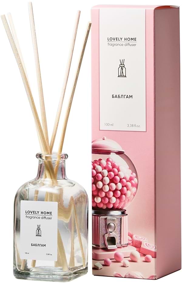 Фото - Аромадифузор Lovely Home Баблгам 100 мл (4820288090472)
