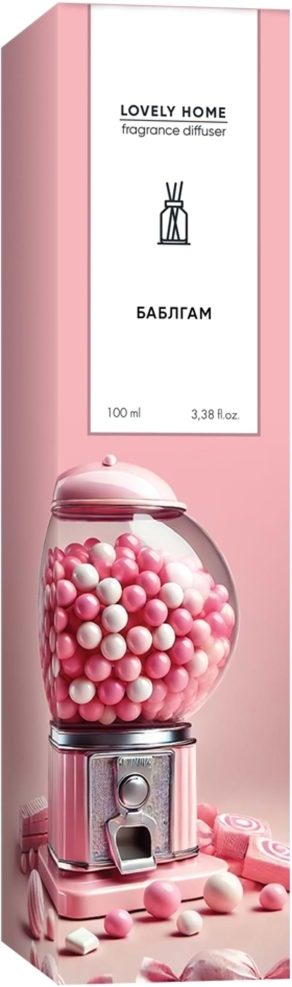 Фото - Аромадифузор Lovely Home Баблгам 100 мл (4820288090472)