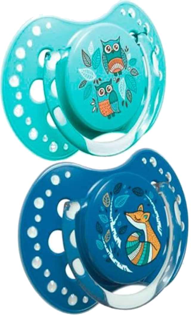 Симетрична пустушка Lovi Folky силиконовая, 2 шт.  (22/842boy) - Фото 1