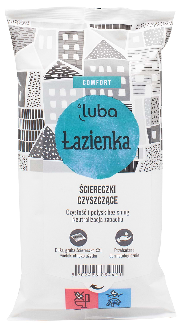Фото - Серветка побутова Luba Comfort для миття ванної кімнати 32 шт. (LCWWCBR32)