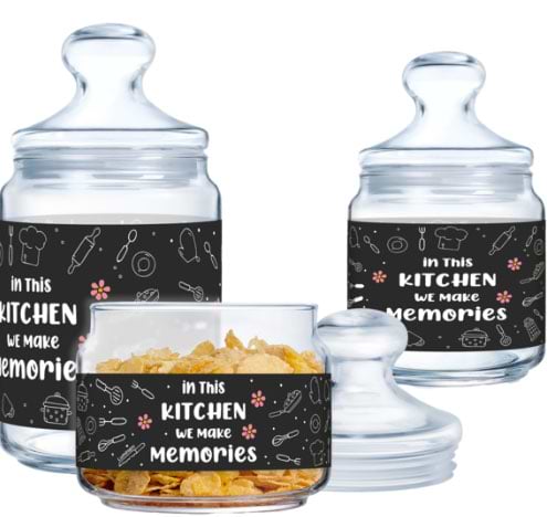 Фото - Набор емкостей для сыпучих Luminarc CLUB KITCHEN MEMORIES 3х0.5, 0.75, 1 л (X1073)