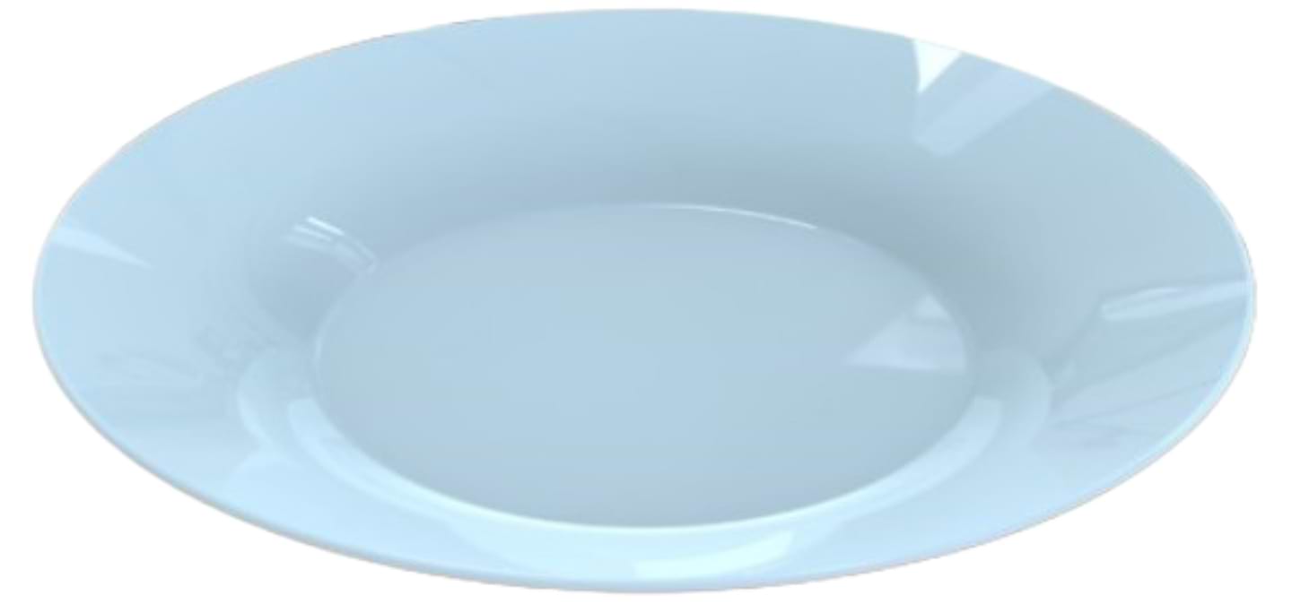 Тарелка суповая Luminarc PLUMI PARADISE BLUE 22 см (V9222)