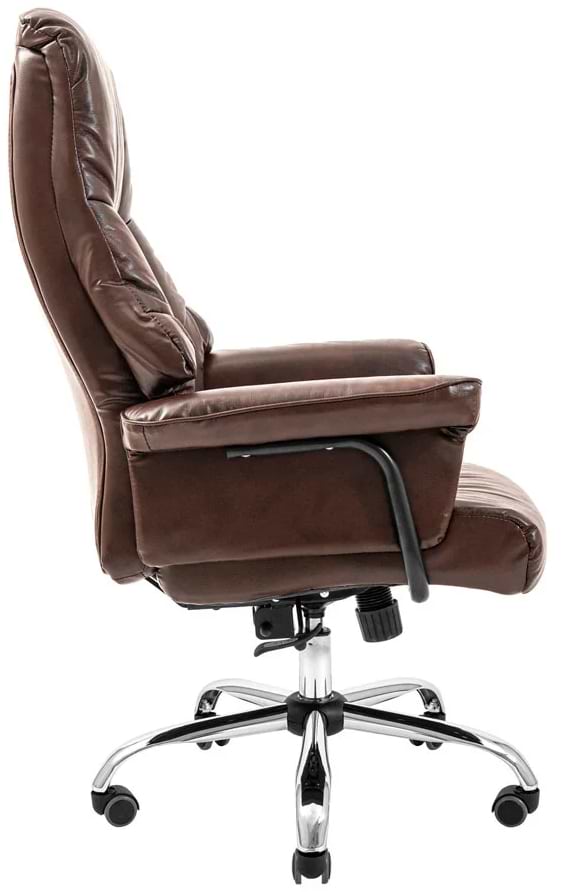 Фото - Кресло офисное Richman Конгресс Хром M-2 Широкий (Anyfix Wide) Кожа Люкс Коричневая